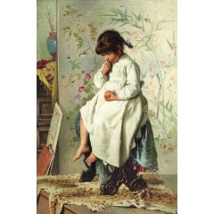 The Little Model Painting Reproduction