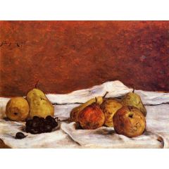 Pears and Grapes Painting Reproduction