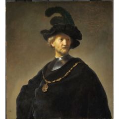 Old Man with a Gold Chain Painting Reproduction