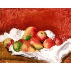 Pears and Apples Painting Reproduction