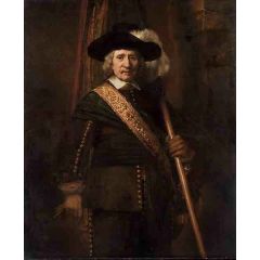 The Standard Bearer, Floris Soop, 1604-1657 Painting Reproduction
