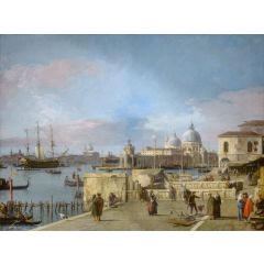 Entrance to the Grand Canal from the Molo, Venice Painting Reproduction