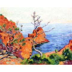 Rocks at Trayas Painting Reproduction