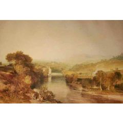 Addingham Mill on the Wharfe, West Yorkshire Painting Reproduction