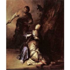 Samson Betrayed by Delilah Painting Reproduction