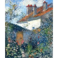 Study at Pontoise Painting Reproduction