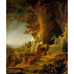 Christ and Saint Mary Magdalene at the Tomb Painting Reproduction