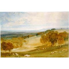 The Vale of Pevensey from Rosehill Park Painting Reproduction