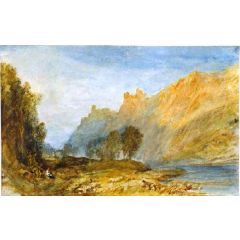 Brüderburgen on the Rhine Painting Reproduction
