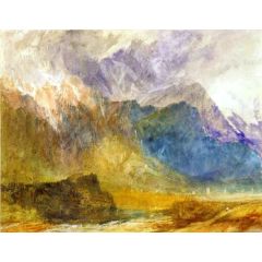 From Sarre looking towards Aymavilles, Val d’Aosta Painting Reproduction