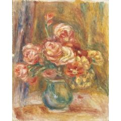 Vase of Roses Painting Reproduction