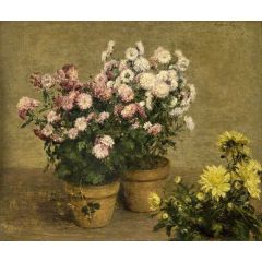 Chrysanthemums Painting Reproduction