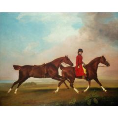 William Anderson with Two Saddle-Horses Painting Reproduction