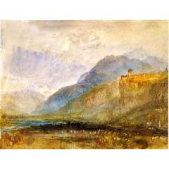 Alpine landscape Painting Reproduction
