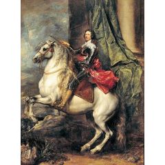 Equestrain Portrait of Prince Tomaso of Savoy-Carignan Painting Reproduction