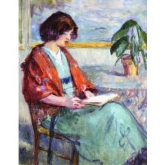 Mrs. Abrams in Paris Painting Reproduction