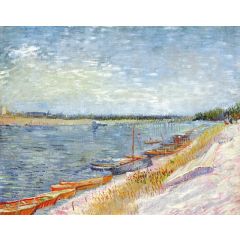 Moored Boats Painting Reproduction
