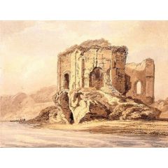 Ruins of a Temple near Baia Painting Reproduction