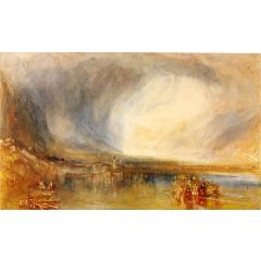 Flüelen, from the Lake of Lucerne Painting Reproduction