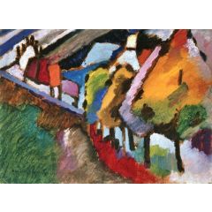 Murnau - Castle and Church Painting Reproduction