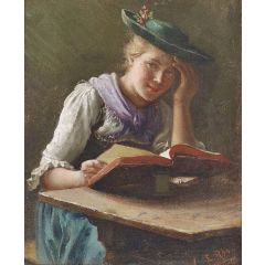 An Interesting Book Painting Reproduction