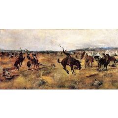 Breaking Camp Painting Reproduction