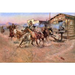 Smoke of a .45 Painting Reproduction