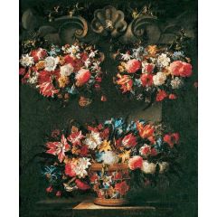 Still Life with Flowers Painting Reproduction