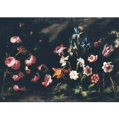 A Landscape with Flowers Painting Reproduction