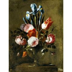Flowers in a Vase Painting Reproduction