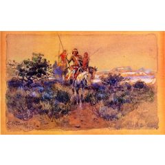 Return of the Navajos Painting Reproduction