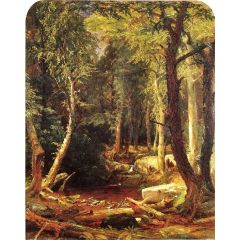 Pool in the Woods Painting Reproduction