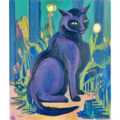 The Black Cat Painting Reproduction