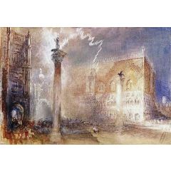 Venice, The Piazzetta Painting Reproduction