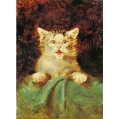 The Cat Painting Reproduction