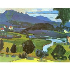 View over the Staffelsee Painting Reproduction