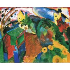 Garden in Murnau Painting Reproduction