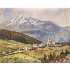 Mountain Landscape Painting Reproduction