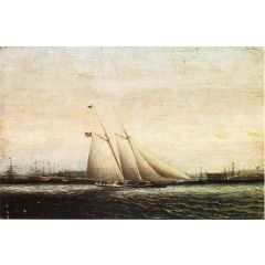 Two Masted Schooner Painting Reproduction