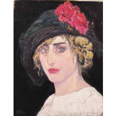 Portrait of a Woman Painting Reproduction