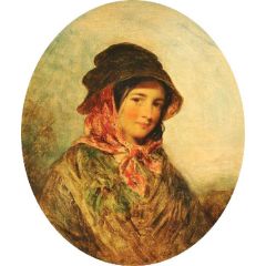 The Pretty Peasant Painting Reproduction