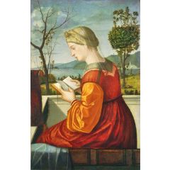 The Virgin Reading Painting Reproduction