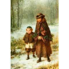 A Winter Morning’s Walk Painting Reproduction