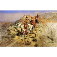 On the Warpath Painting Reproduction
