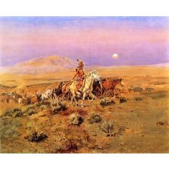 The Horse Thieves Painting Reproduction