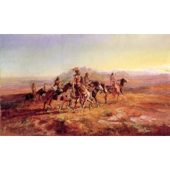 Sun River War Party Painting Reproduction