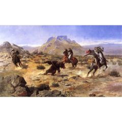Capturing the Grizzly Painting Reproduction