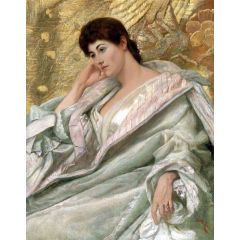 Portrait of Mrs Charles Rome, née Hunter Painting Reproduction