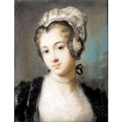 A Young Woman in Tyrolean Costume Painting Reproduction