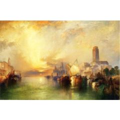 View of Venice Painting Reproduction